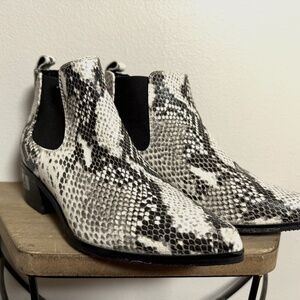 Blondo Shoes Waterproof Emilia Brown Snake leather Boot